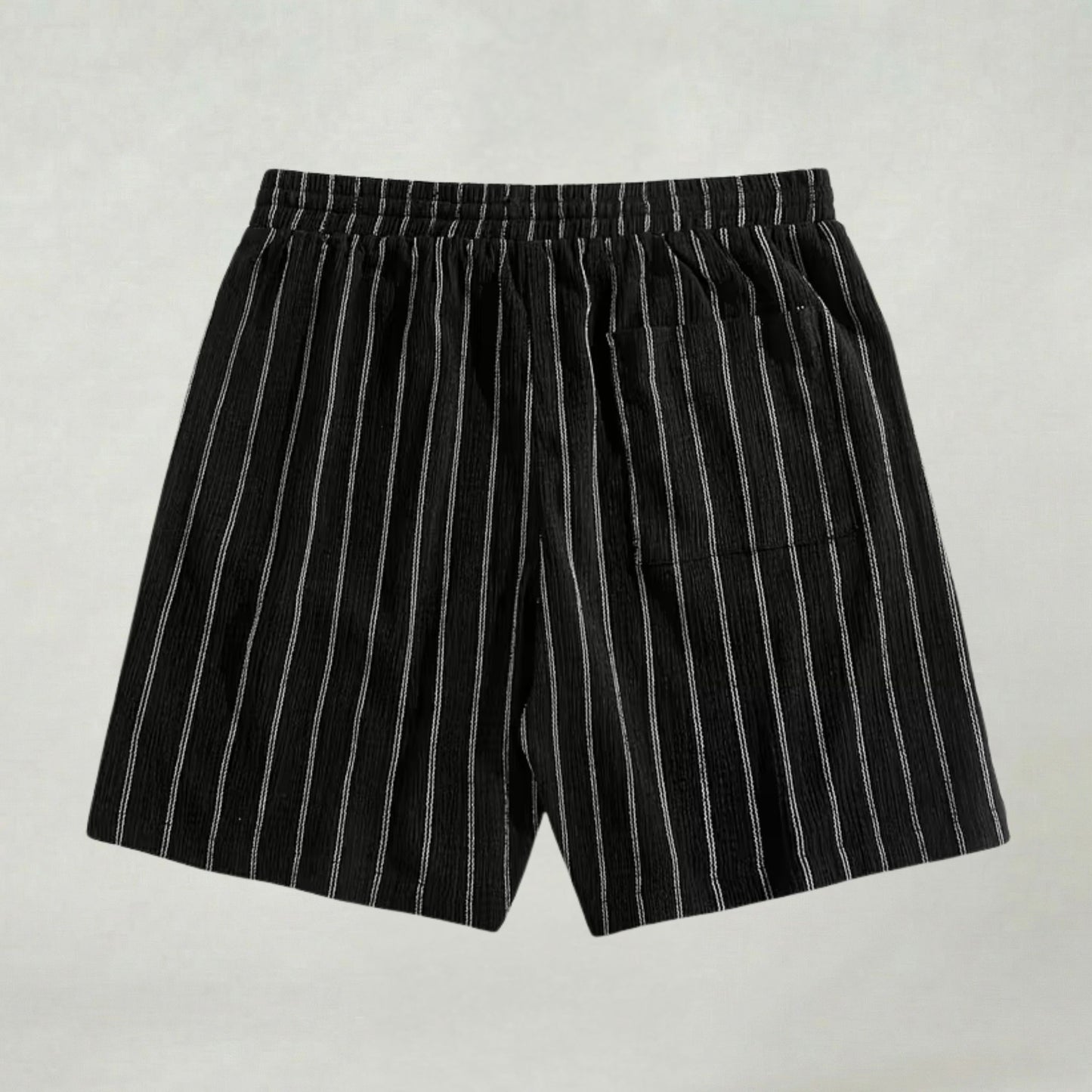 Short de Détente Rayé pour Homme Léger et Confortable au Quotidien
