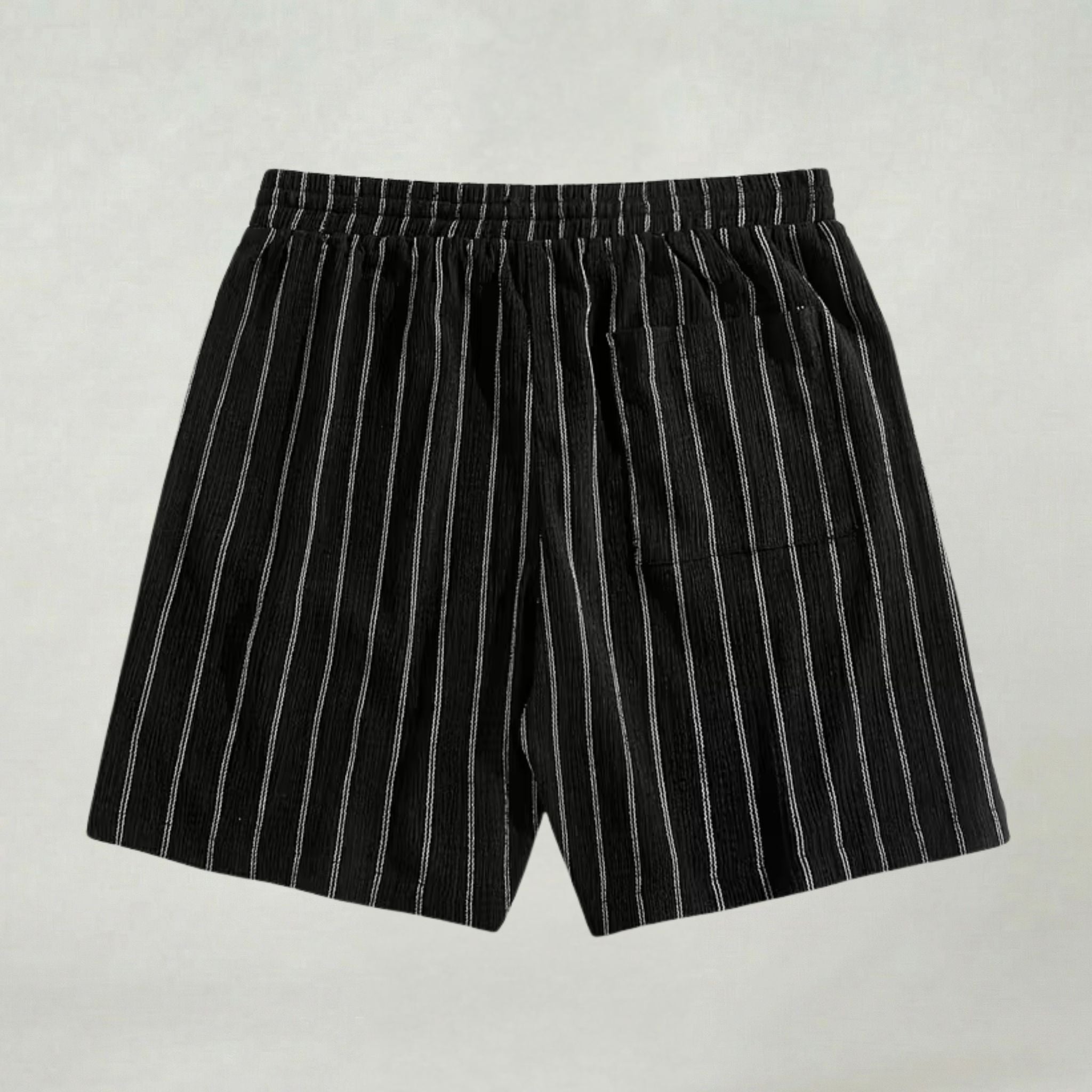 Short de Détente Rayé pour Homme Léger et Confortable au Quotidien