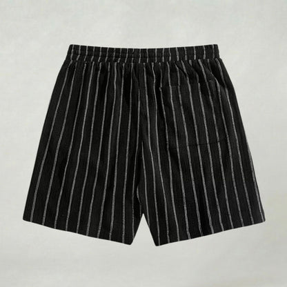 Short de Détente Rayé pour Homme Léger et Confortable au Quotidien