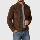 Men's Casual Jacket - Faux Suede Style Regular Fit