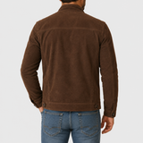 Men's Casual Jacket - Faux Suede Style Regular Fit