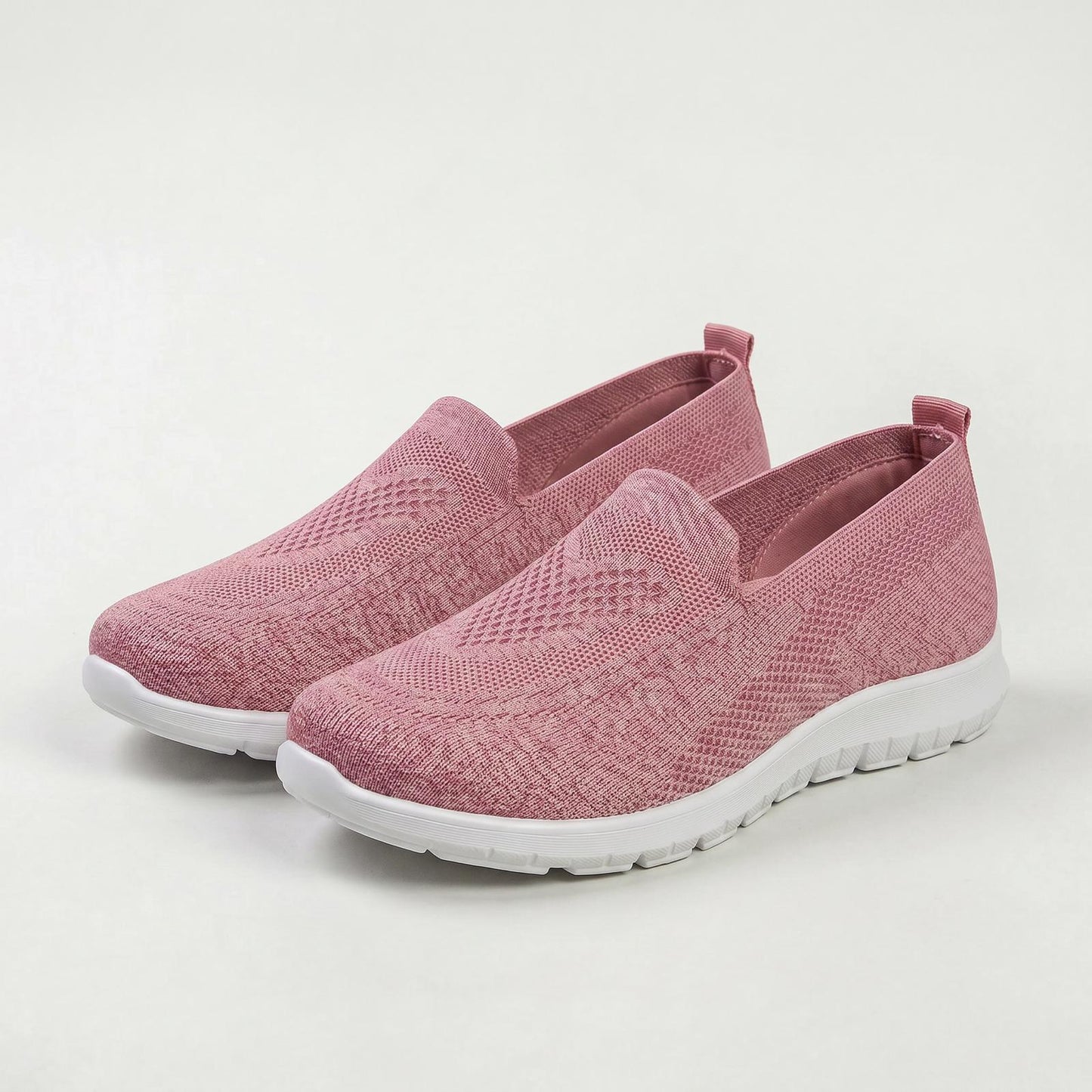 Chaussures plates à enfiler en maille pour femme, légères et confortables