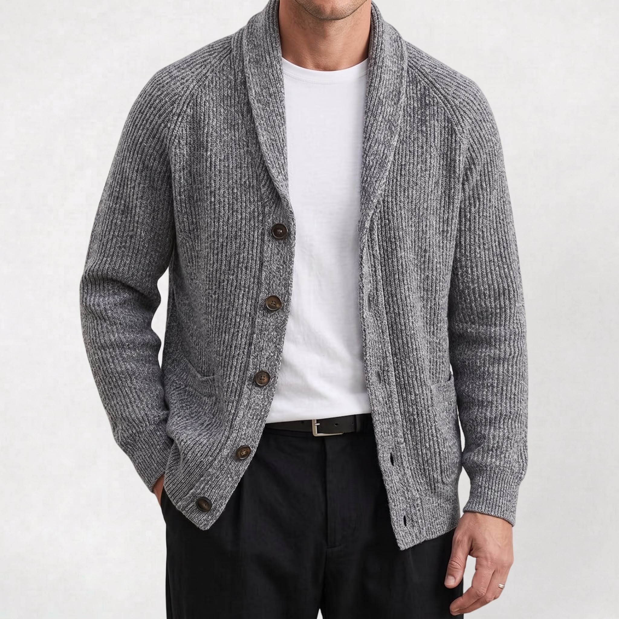 Gilet Épais à Boutons pour Homme pour l’Automne et l’Hiver