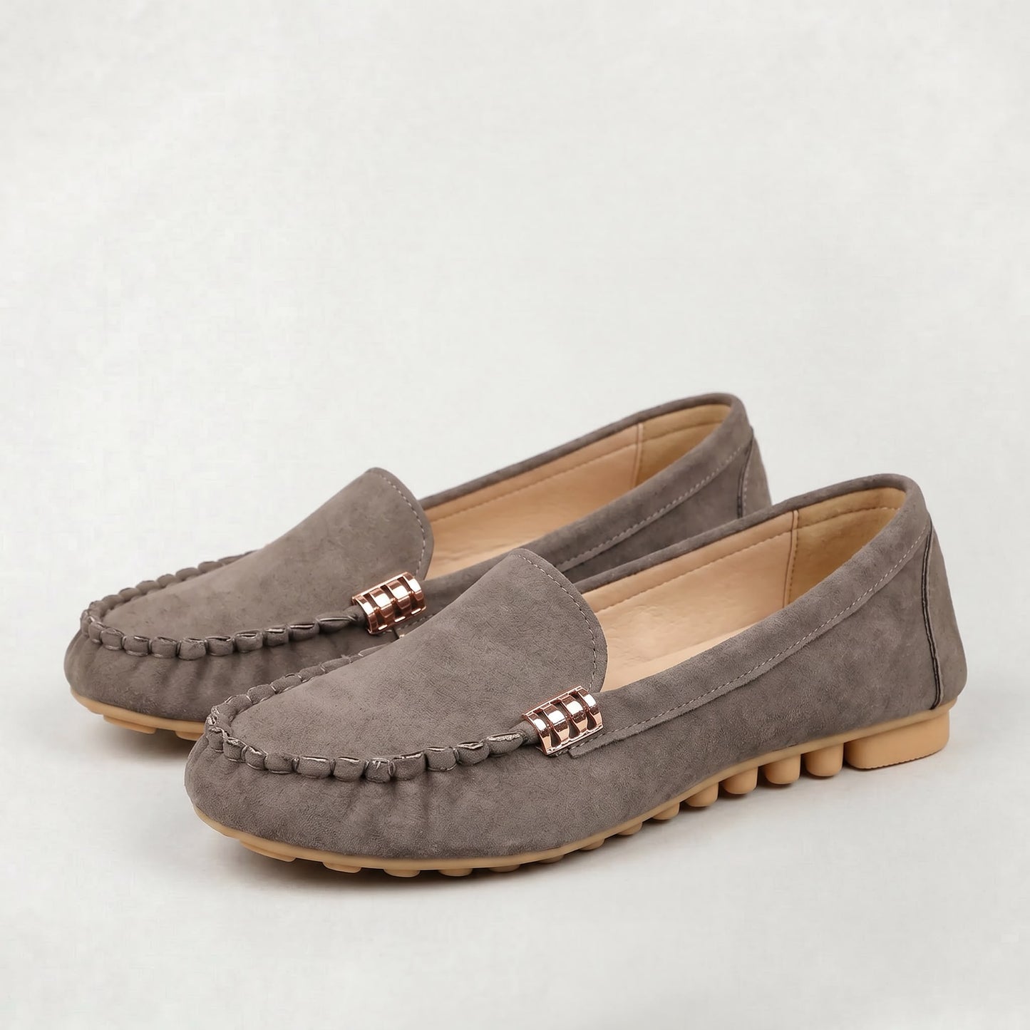 Chaussures plates décontractées pour femme à bout rond, confortables pour la marche