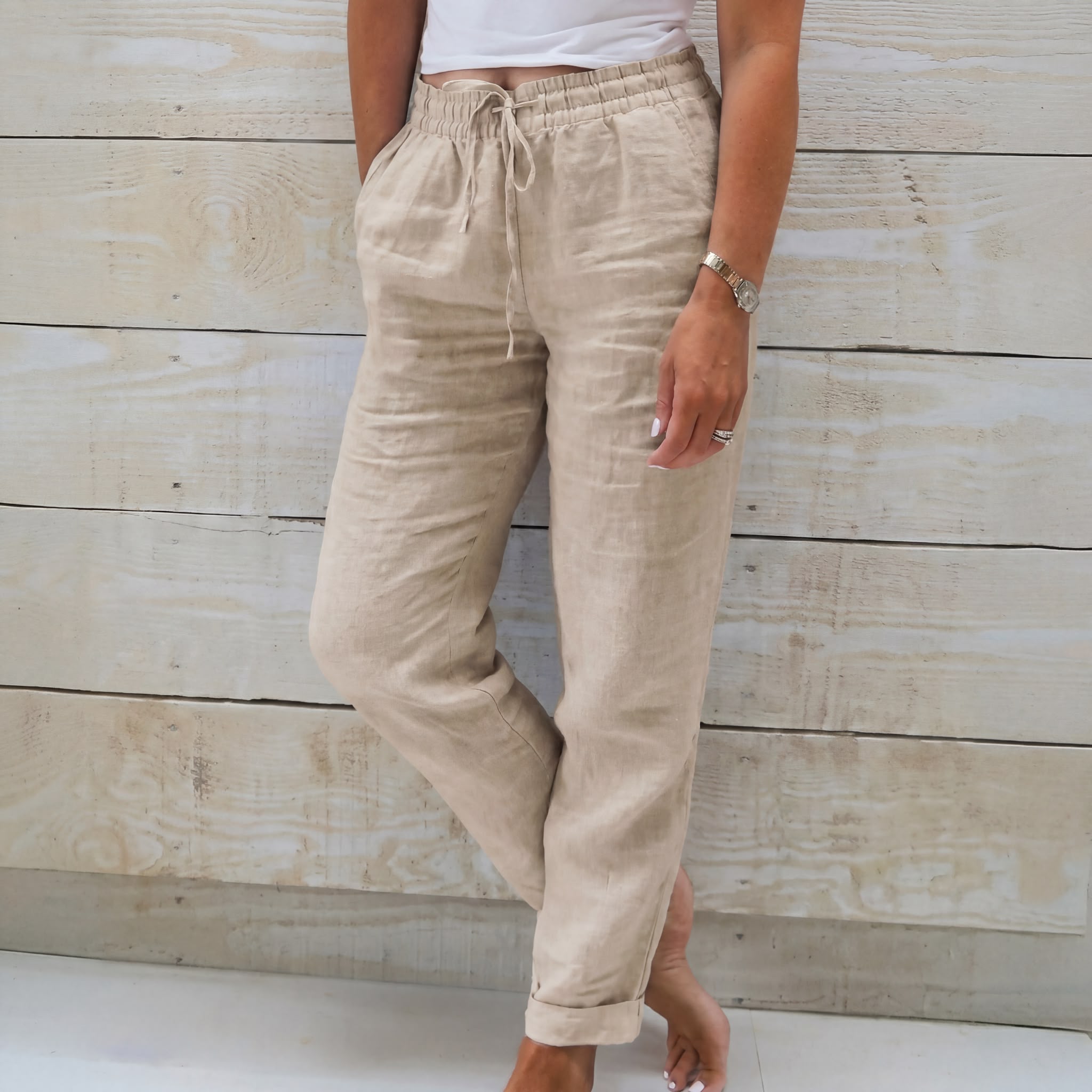 Pantalon d’été décontracté élégant femmes – léger, respirant, confortable