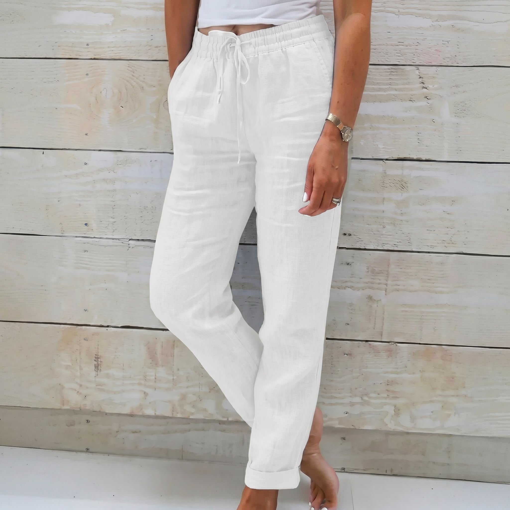Pantalon d’été décontracté élégant femmes – léger, respirant, confortable