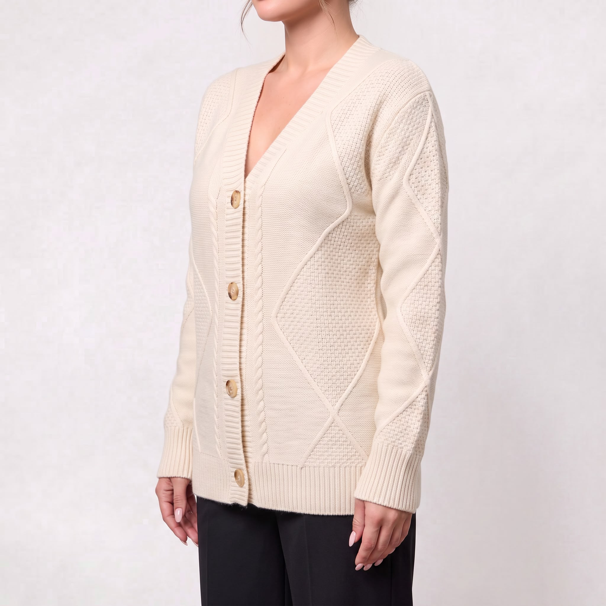 Cardigan Femme Classique en Maille Douce et Élégante pour le Quotidien