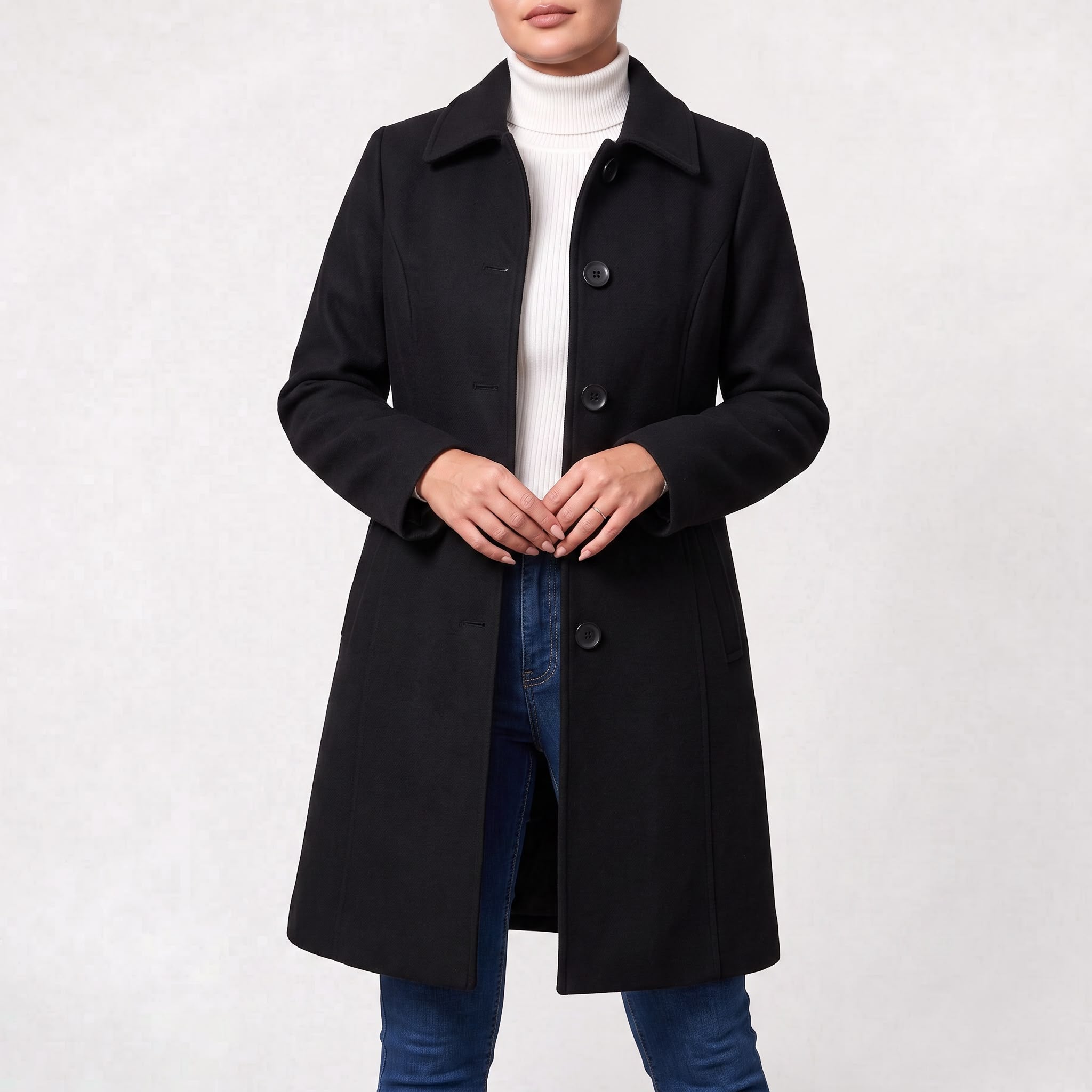 Manteau Femme Doux et Confortable Coupe Slim pour l’Hiver
