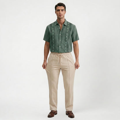 Pantalon décontracté homme coupe slim stretch confort au quotidien