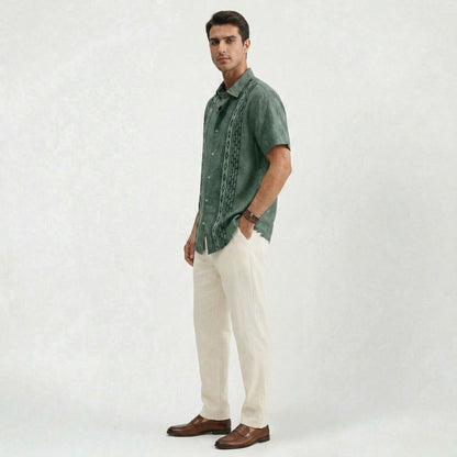 Chemise décontractée intemporelle pour homme, légère, coupe confortable et raffinée