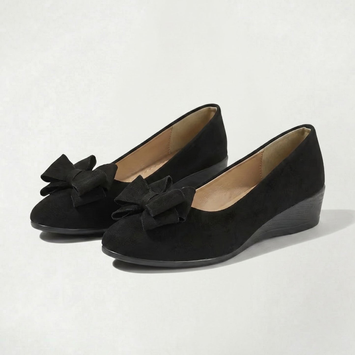 Mocassins Femme Classiques à Nœud Confortables à Enfiler