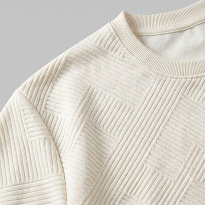 T-shirt Texturé Classique Homme Élégant pour un Style Décontracté Estival