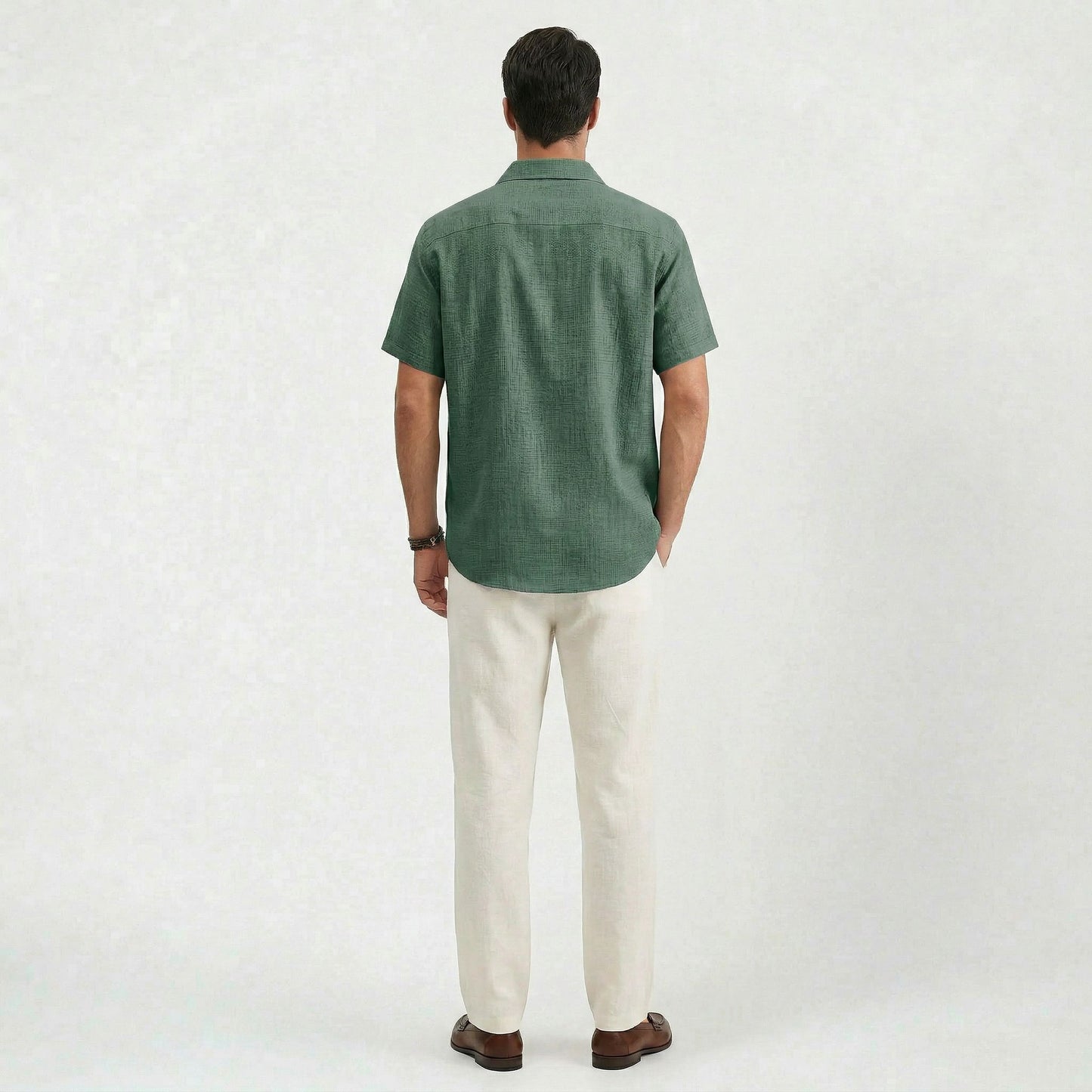 Chemise décontractée intemporelle pour homme, légère, coupe confortable et raffinée
