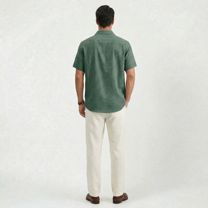 Chemise décontractée intemporelle pour homme, légère, coupe confortable et raffinée