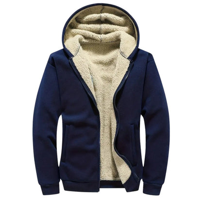 Fleece Hoodie – Sherpa-Lined Men’s Winter Layer