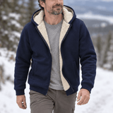 Fleece Hoodie – Sherpa-Lined Men’s Winter Layer