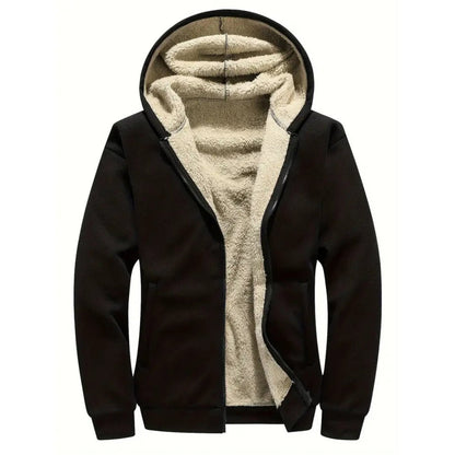 Fleece Hoodie – Sherpa-Lined Men’s Winter Layer