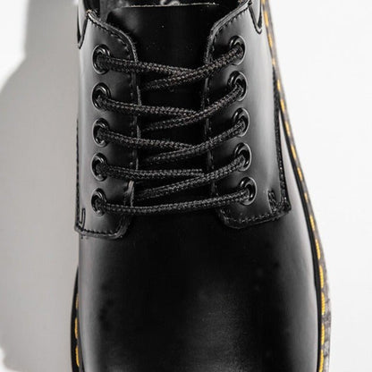 Oxford Shoes Leather Lace-Up for Men