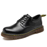 Oxford Shoes Leather Lace-Up for Men