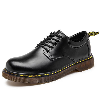 Oxford Shoes Leather Lace-Up for Men