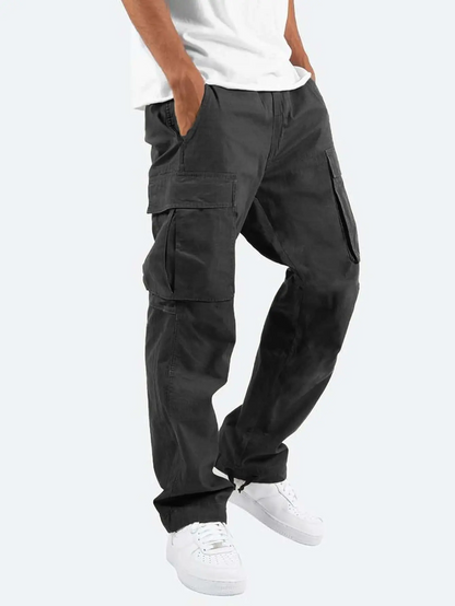 DRAWSTRING CARGO TROUSERS FOR MEN