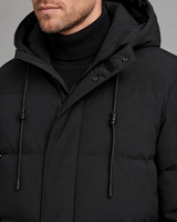 Men's Longline Hooded Puffer Coat