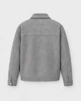 Men's Suede-Look Utility Zip Jacket
