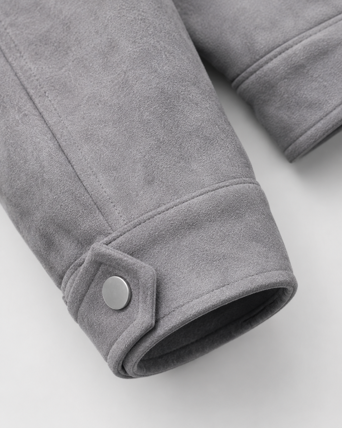 Men's Suede-Look Utility Zip Jacket