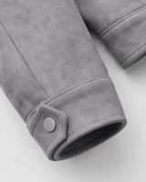 Men's Suede-Look Utility Zip Jacket