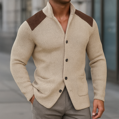 Men's Tailored Winter Button Pocket Blazer