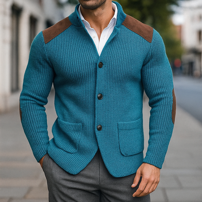 Men's Tailored Winter Button Pocket Blazer