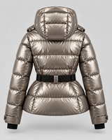 Women's Hooded Belted Puffer Jacket