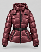 Women's Hooded Belted Puffer Jacket