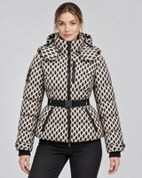 Women's Hooded Belted Puffer Jacket
