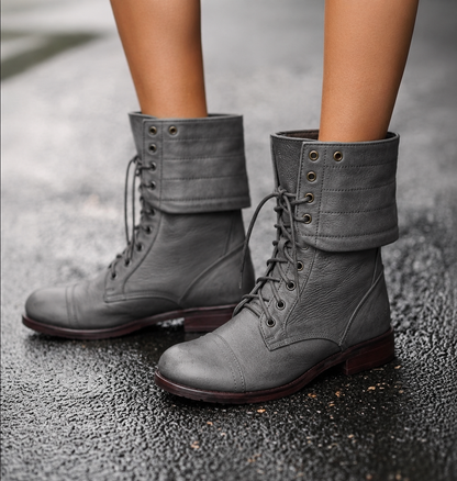 Women's Vintage Lace-Up Boots