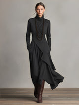 Natalie | Elegant Draped Dress