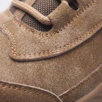 Men's Mid-Top Toe Cap Lace-Up Work Boots