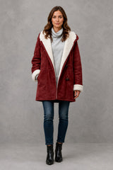 Women's Fleece-Lined Coat - Warm Everyday Winter Jacket
