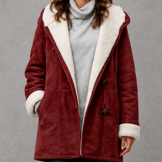 Women's Fleece-Lined Coat - Warm Everyday Winter Jacket