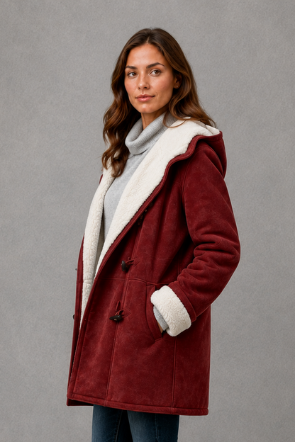 Women's Fleece-Lined Coat - Warm Everyday Winter Jacket