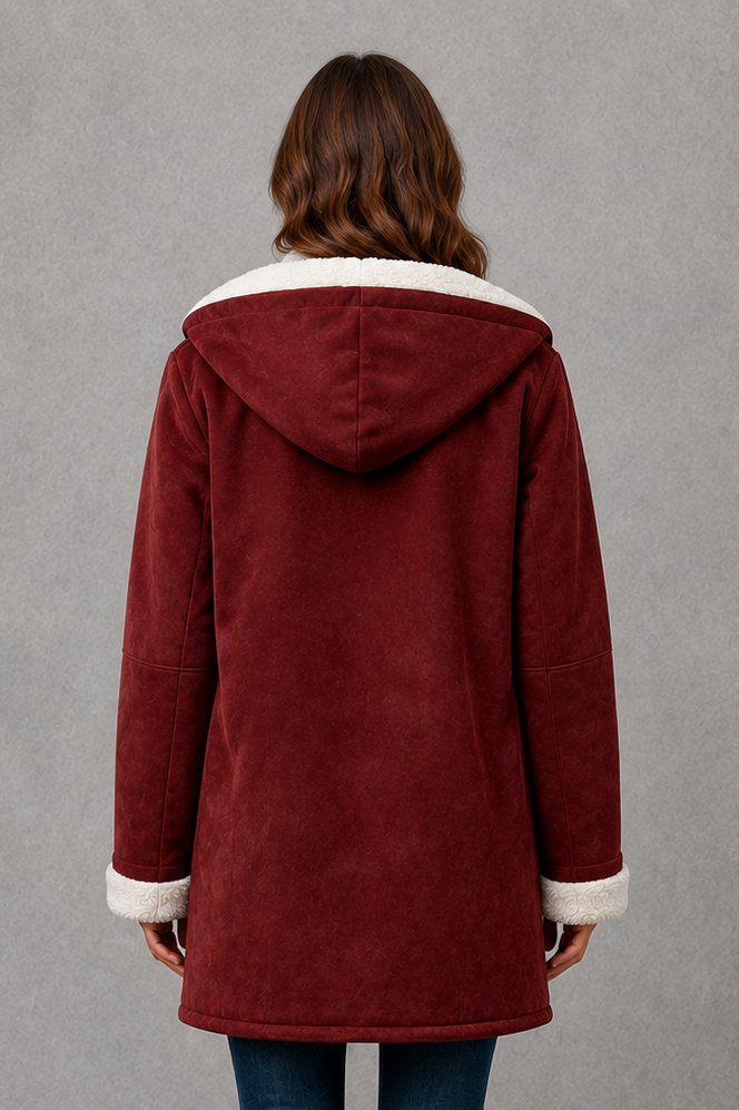 Women's Fleece-Lined Coat - Warm Everyday Winter Jacket
