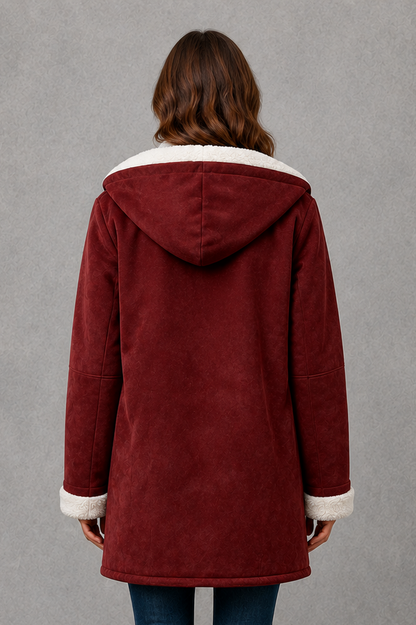 Women's Fleece-Lined Coat - Warm Everyday Winter Jacket
