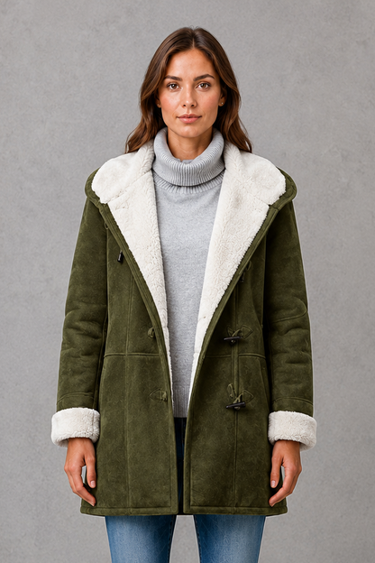 Women's Fleece-Lined Coat - Warm Everyday Winter Jacket